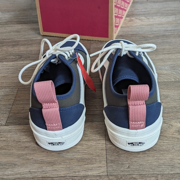 NIB Vans Sentry Old Skool Sneaker Waxed Canvas Navy Forest Women Size 8 - Picture 5 of 8